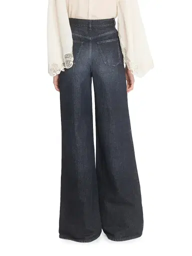 Chloé Women's High-Rise Wide-Leg Jeans - Onyx Black | Thumbnail 5 Chloé Women's High-Rise Wide-Leg Jeans - Onyx Black | Thumbnail 5