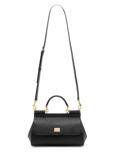 Dolce & Gabbana Women's Sicily Leather Top Handle Bag - Nero | Thumbnail 6 Dolce & Gabbana Women's Sicily Leather Top Handle Bag - Nero | Thumbnail 6