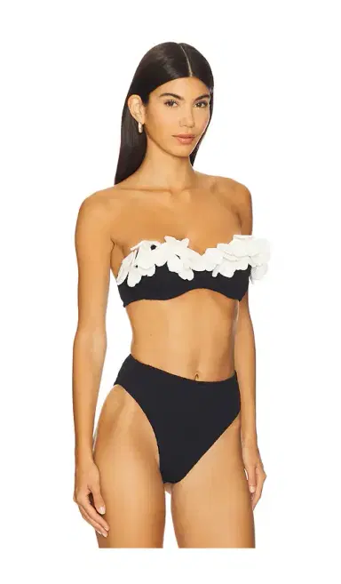 PatBO Breeze Jacquard Flower Applique Bikini Top | Thumbnail 2 PatBO Breeze Jacquard Flower Applique Bikini Top | Thumbnail 2