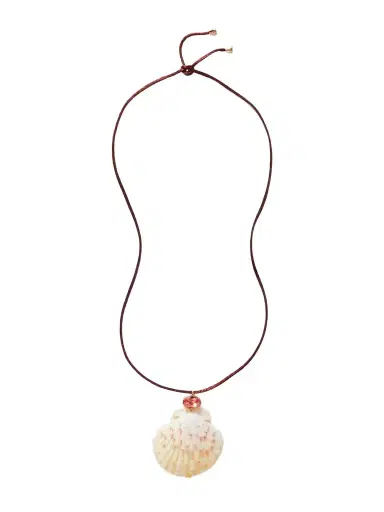 Jennifer Behr Atrani Gold-plated, Shell, Crystal And Cord Necklace | Thumbnail 1 Jennifer Behr Atrani Gold-plated, Shell, Crystal And Cord Necklace | Thumbnail 1