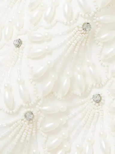 Clio Peppiatt Strapless Scalloped Embellished Taffeta Gown | Thumbnail 4 Clio Peppiatt Strapless Scalloped Embellished Taffeta Gown | Thumbnail 4