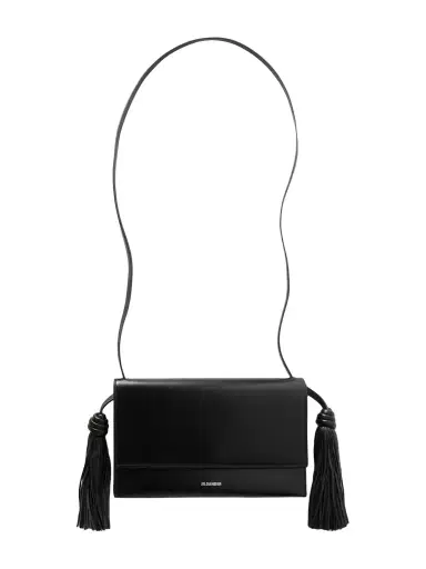 Jil Sander Tasseled Leather Shoulder Bag | Thumbnail 1 Jil Sander Tasseled Leather Shoulder Bag | Thumbnail 1