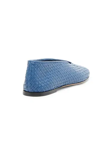 Bottega Veneta Women's Rosa Intrecciato Leather Flats - Blue Venezia - Size 7 | Thumbnail 3 Bottega Veneta Women's Rosa Intrecciato Leather Flats - Blue Venezia - Size 7 | Thumbnail 3