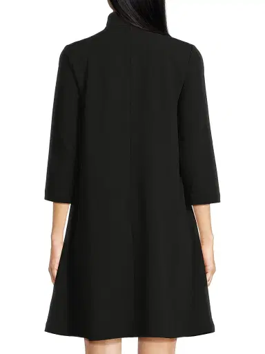 Ming Wang Women's x Tanya Foster Tie-Neck Deco Stretch-Crepe Tent Dress | Thumbnail 5 Ming Wang Women's x Tanya Foster Tie-Neck Deco Stretch-Crepe Tent Dress | Thumbnail 5