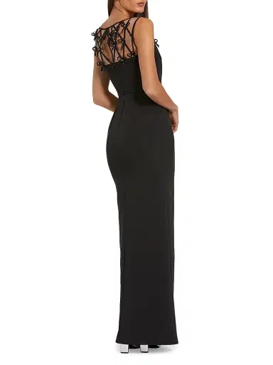 Mac Duggal Women's Ieena 1 Bow-Detailed Crêpe Gown - Black - Size 14 | Thumbnail 2 Mac Duggal Women's Ieena 1 Bow-Detailed Crêpe Gown - Black - Size 14 | Thumbnail 2