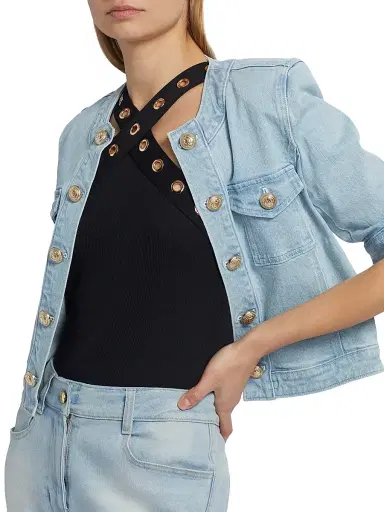 Generation Love Women's Sabeen Grommet Halterneck Bodysuit - Black | Thumbnail 7 Generation Love Women's Sabeen Grommet Halterneck Bodysuit - Black | Thumbnail 7