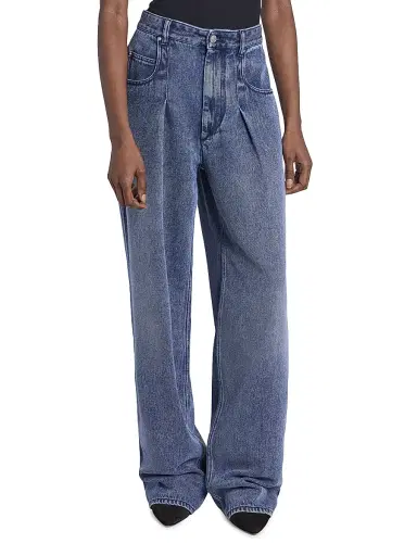Isabel Marant Women's Rodayna Denim Straight Jeans - Light Blue | Thumbnail 3 Isabel Marant Women's Rodayna Denim Straight Jeans - Light Blue | Thumbnail 3