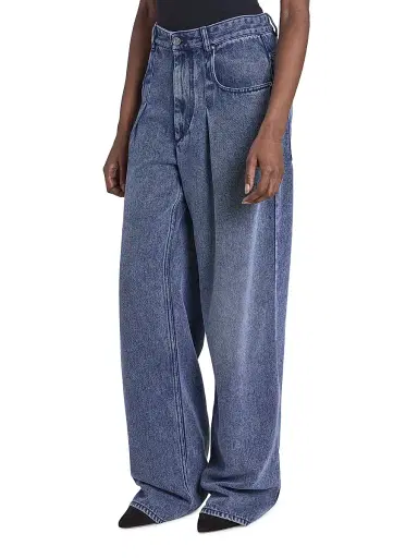 Isabel Marant Women's Rodayna Denim Straight Jeans - Light Blue | Thumbnail 4 Isabel Marant Women's Rodayna Denim Straight Jeans - Light Blue | Thumbnail 4