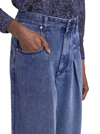 Isabel Marant Women's Rodayna Denim Straight Jeans - Light Blue | Thumbnail 6 Isabel Marant Women's Rodayna Denim Straight Jeans - Light Blue | Thumbnail 6