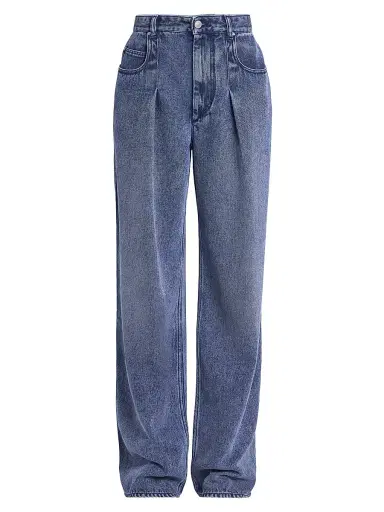 Isabel Marant Women's Rodayna Denim Straight Jeans - Light Blue | Thumbnail 1 Isabel Marant Women's Rodayna Denim Straight Jeans - Light Blue | Thumbnail 1