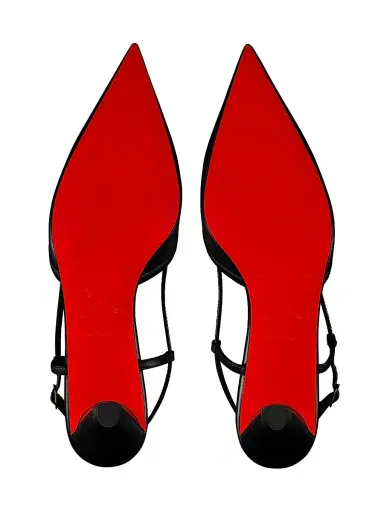 Christian Louboutin Women's Miss Z Slingina Leather 25MM Pumps - Black | Thumbnail 6 Christian Louboutin Women's Miss Z Slingina Leather 25MM Pumps - Black | Thumbnail 6
