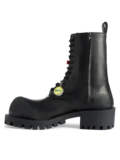 Balenciaga Men's Hummer Lace-Up Booties - Black | Thumbnail 3 Balenciaga Men's Hummer Lace-Up Booties - Black | Thumbnail 3