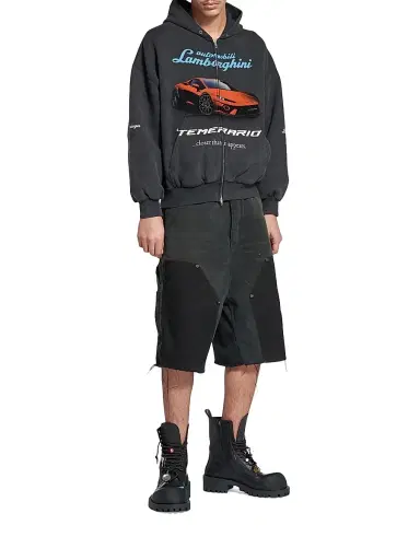 Balenciaga Men's Hummer Lace-Up Booties - Black | Thumbnail 8 Balenciaga Men's Hummer Lace-Up Booties - Black | Thumbnail 8