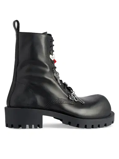 Balenciaga Men's Hummer Lace-Up Booties - Black | Thumbnail 1 Balenciaga Men's Hummer Lace-Up Booties - Black | Thumbnail 1
