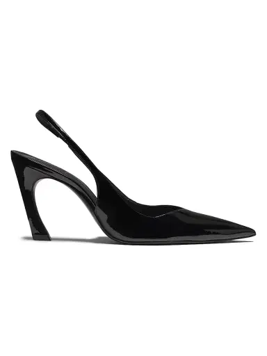 Schutz Women's Lexi 90MM Patent Leather Slingback Pumps - Black | Thumbnail 1 Schutz Women's Lexi 90MM Patent Leather Slingback Pumps - Black | Thumbnail 1