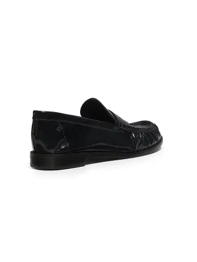 Schutz Women's Tyche Patent Leather Penny Loafers - Black | Thumbnail 3 Schutz Women's Tyche Patent Leather Penny Loafers - Black | Thumbnail 3