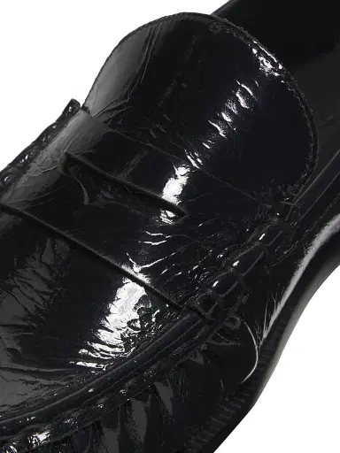 Schutz Women's Tyche Patent Leather Penny Loafers - Black | Thumbnail 5 Schutz Women's Tyche Patent Leather Penny Loafers - Black | Thumbnail 5