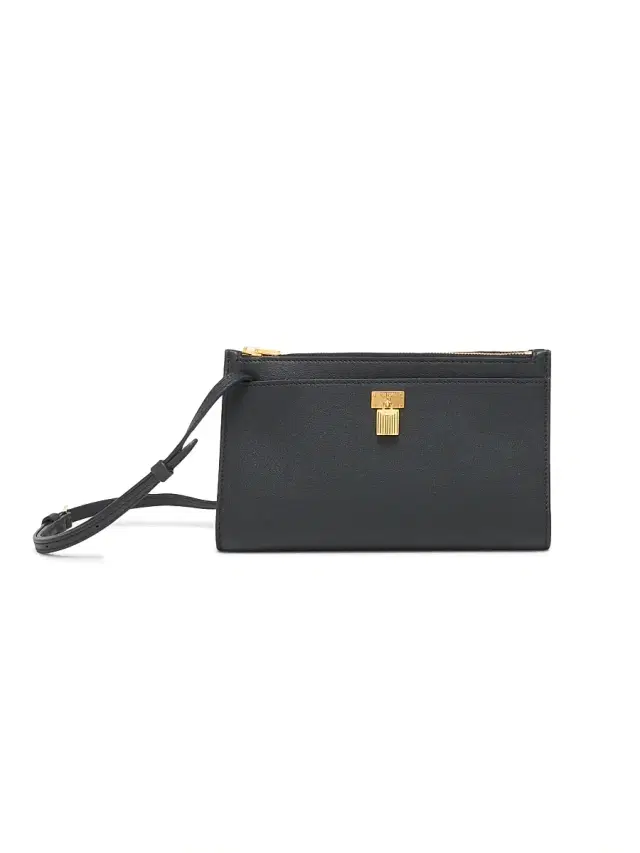 Women's Padlock Mini Leather Shoulder Bag - Black Women's Padlock Mini Leather Shoulder Bag - Black