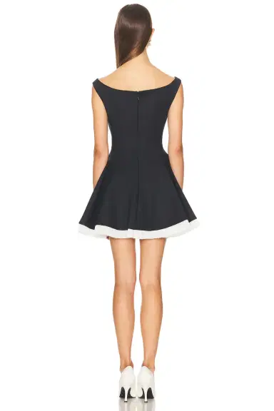 SIMKHAI Dorothie Off Shoulder Mini Dress | Thumbnail 3 SIMKHAI Dorothie Off Shoulder Mini Dress | Thumbnail 3