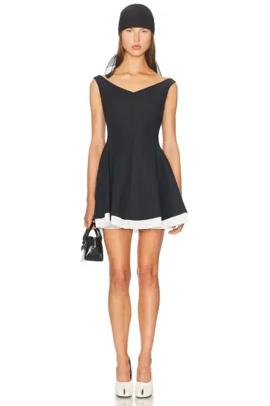SIMKHAI Dorothie Off Shoulder Mini Dress | Thumbnail 4 SIMKHAI Dorothie Off Shoulder Mini Dress | Thumbnail 4
