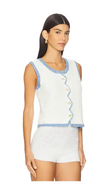 Central Park West Rose Scallop Edge Tank | Thumbnail 2 Central Park West Rose Scallop Edge Tank | Thumbnail 2