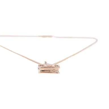 HERMÈS Hermes Amulettes Constance Pendant Necklace Diamonds 18K Rose Gold Hardware | Thumbnail 5 HERMÈS Hermes Amulettes Constance Pendant Necklace Diamonds 18K Rose Gold Hardware | Thumbnail 5