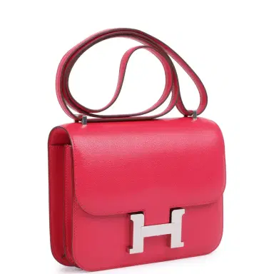 HERMÈS Hermes Constance 18 Rose Extreme Chevre Chamkila Palladium Hardware | Thumbnail 2 HERMÈS Hermes Constance 18 Rose Extreme Chevre Chamkila Palladium Hardware | Thumbnail 2