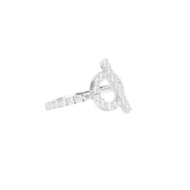 HERMÈS Hermes Finesse Ring Diamonds and 18K White Gold Hardware | Thumbnail 2 HERMÈS Hermes Finesse Ring Diamonds and 18K White Gold Hardware | Thumbnail 2