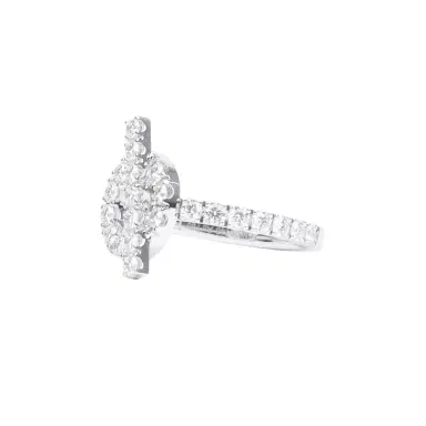 HERMÈS Hermes Finesse Ring Diamonds and 18K White Gold Hardware | Thumbnail 3 HERMÈS Hermes Finesse Ring Diamonds and 18K White Gold Hardware | Thumbnail 3