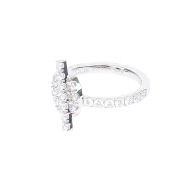 HERMÈS Hermes Finesse Ring Diamonds and 18K White Gold Hardware | Thumbnail 6 HERMÈS Hermes Finesse Ring Diamonds and 18K White Gold Hardware | Thumbnail 6