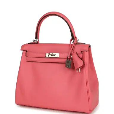 HERMÈS Hermes Kelly Retourne 25 Rose Azalee Swift Palladium Hardware | Thumbnail 3 HERMÈS Hermes Kelly Retourne 25 Rose Azalee Swift Palladium Hardware | Thumbnail 3