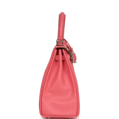 HERMÈS Hermes Kelly Retourne 25 Rose Azalee Swift Palladium Hardware | Thumbnail 4 HERMÈS Hermes Kelly Retourne 25 Rose Azalee Swift Palladium Hardware | Thumbnail 4