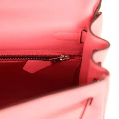 HERMÈS Hermes Kelly Retourne 25 Rose Azalee Swift Palladium Hardware | Thumbnail 9 HERMÈS Hermes Kelly Retourne 25 Rose Azalee Swift Palladium Hardware | Thumbnail 9