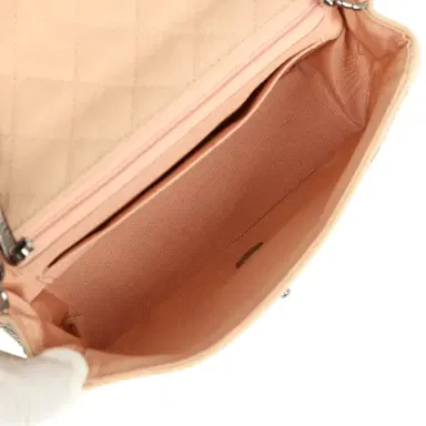 Chanel Pre-owned Chanel Mini CC Studded Rectangular Flap Bag Light Pink Canvas Ruthenium Hardware | Thumbnail 8 Chanel Pre-owned Chanel Mini CC Studded Rectangular Flap Bag Light Pink Canvas Ruthenium Hardware | Thumbnail 8