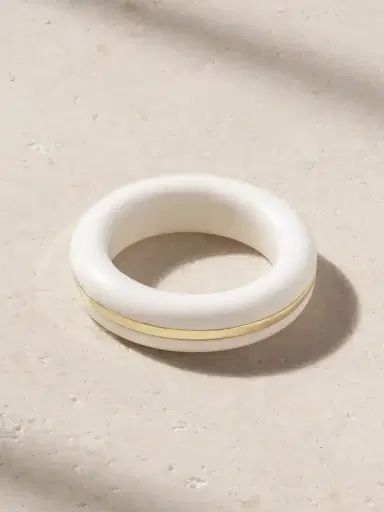 By Pariah The Essential Stacking 14-karat Recycled Gold Agate Ring | Thumbnail 3 By Pariah The Essential Stacking 14-karat Recycled Gold Agate Ring | Thumbnail 3