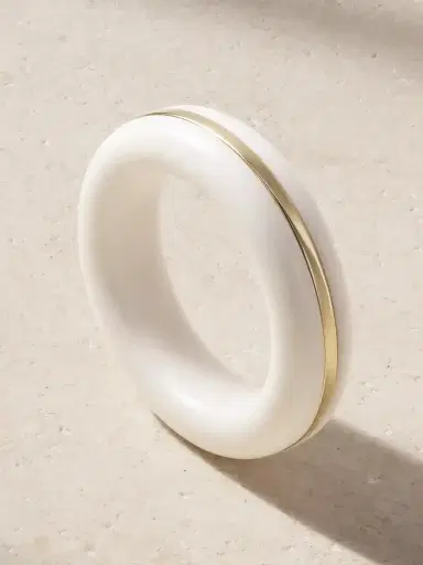 By Pariah The Essential Stacking 14-karat Recycled Gold Agate Ring | Thumbnail 1 By Pariah The Essential Stacking 14-karat Recycled Gold Agate Ring | Thumbnail 1