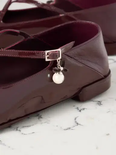 Jimmy Choo Eleri Collapsible-heel Embellished Patent-leather Ballet Flats | Thumbnail 4 Jimmy Choo Eleri Collapsible-heel Embellished Patent-leather Ballet Flats | Thumbnail 4