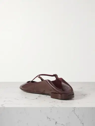 Jimmy Choo Eleri Collapsible-heel Embellished Patent-leather Ballet Flats | Thumbnail 6 Jimmy Choo Eleri Collapsible-heel Embellished Patent-leather Ballet Flats | Thumbnail 6