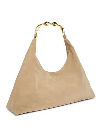 SIMKHAI Women's Nixi Suede Hobo Bag - Desert | Thumbnail 3 SIMKHAI Women's Nixi Suede Hobo Bag - Desert | Thumbnail 3
