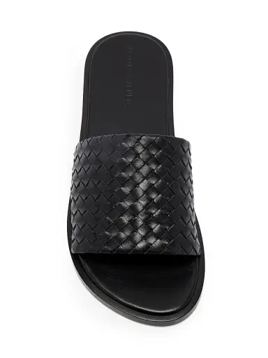 Bottega Veneta Men's Elio Intrecciato Leather Sandals - Black - Size 13 | Thumbnail 4 Bottega Veneta Men's Elio Intrecciato Leather Sandals - Black - Size 13 | Thumbnail 4