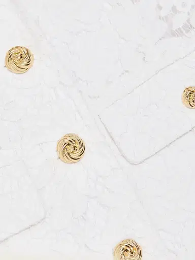 Generation Love Women's Curtis Floral Lace Sleeveless Blazer - White | Thumbnail 7 Generation Love Women's Curtis Floral Lace Sleeveless Blazer - White | Thumbnail 7
