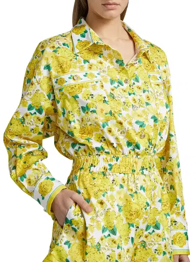 Generation Love Women's Yera Floral Romper - Floral Fantasy White Yellow | Thumbnail 6 Generation Love Women's Yera Floral Romper - Floral Fantasy White Yellow | Thumbnail 6