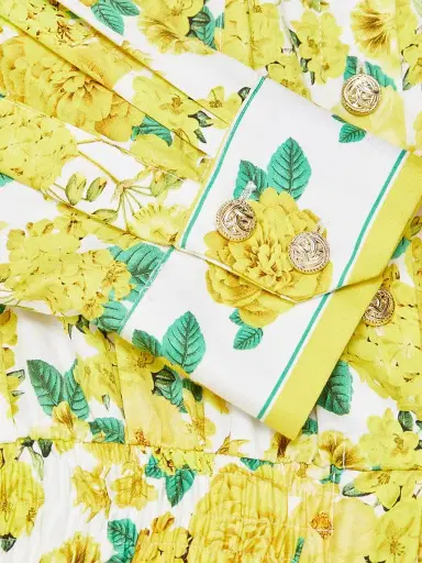 Generation Love Women's Yera Floral Romper - Floral Fantasy White Yellow | Thumbnail 7 Generation Love Women's Yera Floral Romper - Floral Fantasy White Yellow | Thumbnail 7