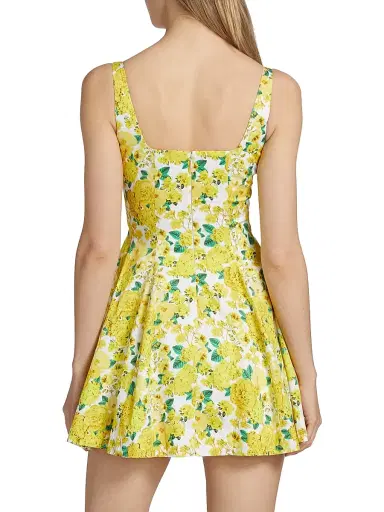 Generation Love Women's Courtney Floral Poplin Minidress - Floral Fantasy White Yellow | Thumbnail 5 Generation Love Women's Courtney Floral Poplin Minidress - Floral Fantasy White Yellow | Thumbnail 5
