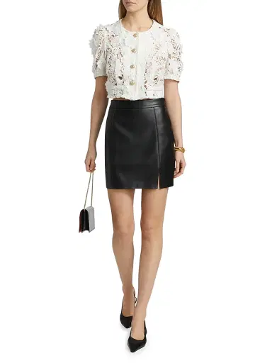 Generation Love Women's Joanie 3D Lace Jacket - White | Thumbnail 2 Generation Love Women's Joanie 3D Lace Jacket - White | Thumbnail 2