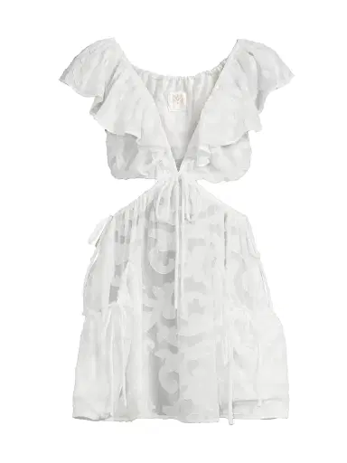 Milly Women's Delilah Scroll Burnout Minidress | Thumbnail 1 Milly Women's Delilah Scroll Burnout Minidress | Thumbnail 1