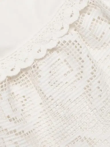Kobi Halperin Women's Amanda Lace-Trimmed Cotton T-Shirt | Thumbnail 7 Kobi Halperin Women's Amanda Lace-Trimmed Cotton T-Shirt | Thumbnail 7