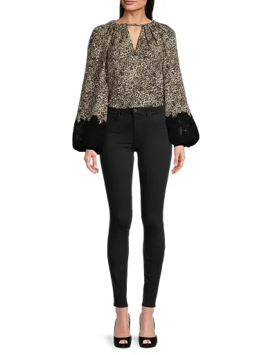 Ungaro Women's Abi Leopard-Print Silk Georgette Blouse - Natural Multi | Thumbnail 2 Ungaro Women's Abi Leopard-Print Silk Georgette Blouse - Natural Multi | Thumbnail 2