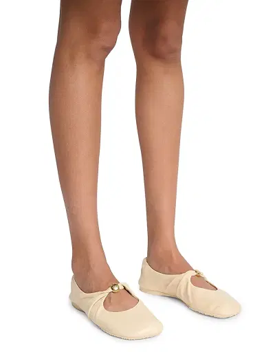 Loewe Women's Pebble Soft Ballerina Flats | Thumbnail 3 Loewe Women's Pebble Soft Ballerina Flats | Thumbnail 3