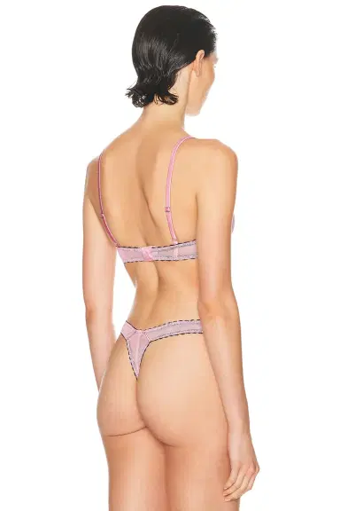 Fleur du Mal Sabrina Mesh Demi Bra | Thumbnail 3 Fleur du Mal Sabrina Mesh Demi Bra | Thumbnail 3